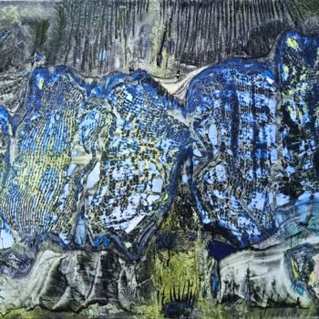 Peinture intitulée "Une page noire est…" par Géqi, Œuvre d'art originale, Acrylique Monté sur Châssis en bois