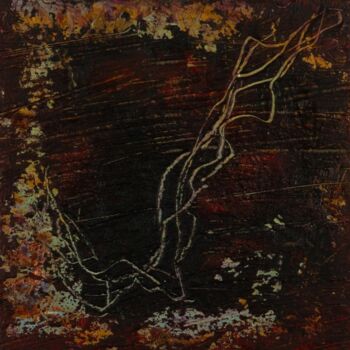 Painting titled "Sans titre (PF 2020)" by Bernard Bonnet, Original Artwork, Oil Mounted on Wood Stretcher frame