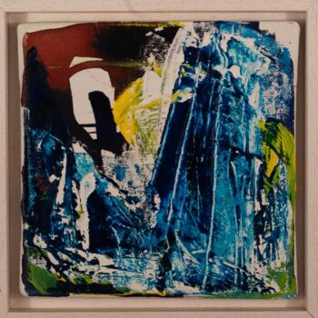 Painting titled "Sans titre (PF Mai…" by Bernard Bonnet, Original Artwork, Ink Mounted on Wood Stretcher frame