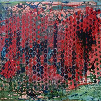 Painting titled "Fleur venimeuse éch…" by Géqi, Original Artwork, Acrylic