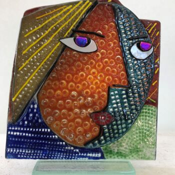 Sculpture intitulée "PICOSSA" par Paulo Galvao De Almeida, Œuvre d'art originale, Verre