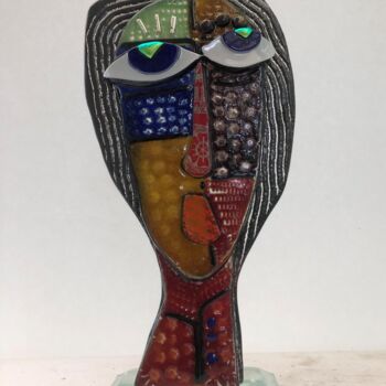 Sculpture intitulée "HILDEGARDE" par Paulo Galvao De Almeida, Œuvre d'art originale, Verre
