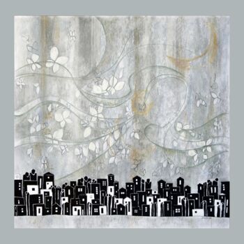 Painting titled "For the Woman Smili…" by Mona Erfanian Salim, Original Artwork, Ink