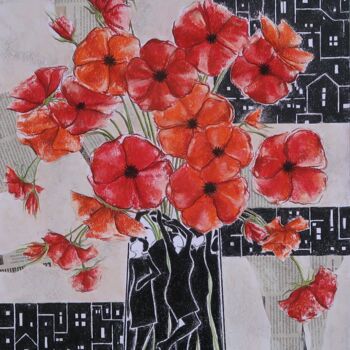 Peinture intitulée "Dancing Belongs to…" par Mona Erfanian Salim, Œuvre d'art originale, Pastel