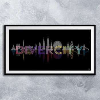 Arts numériques intitulée "DiverCity (Fresque)" par Monira Sophan De Cuadra (Msc), Œuvre d'art originale, Travail numérique…