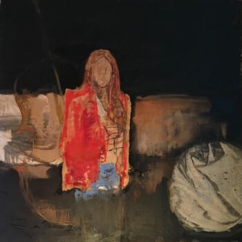 Painting titled "Caroline " by Axelle Du Rouret, Original Artwork, Acrylic