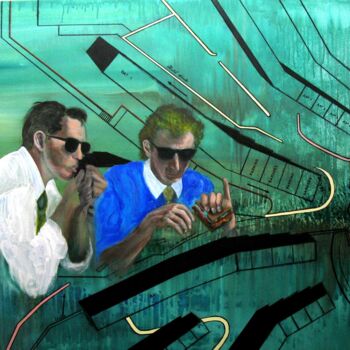 Peinture intitulée "Les (con)quérants o…" par Harry Kampianne, Œuvre d'art originale, Acrylique