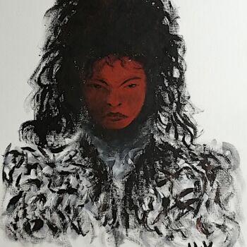 Painting titled "Diane au cuivre che…" by Harry Kampianne, Original Artwork, Acrylic