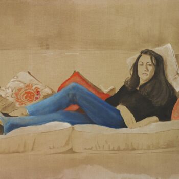 Painting titled "Londres" by Axelle Du Rouret, Original Artwork, Oil