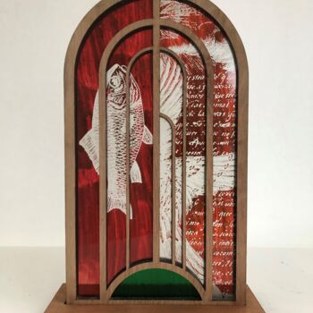Arts numériques intitulée "IKHTHUS" par Paulo Galvao De Almeida, Œuvre d'art originale, Verre