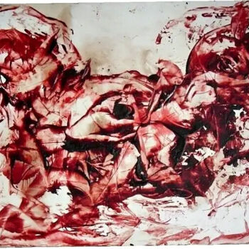 Peinture intitulée "MY MAN" par Zahia, Œuvre d'art originale