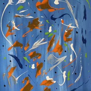 Painting titled "PRINTEMPS CHANTANT" by Cathryn H, Original Artwork, Acrylic