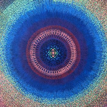 Painting titled "Le chant de la Forêt" by Gouveiac Artiste, Original Artwork, Acrylic