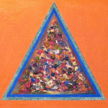 Peinture intitulée "triangle " par Vincent Schurck, Œuvre d'art originale, Acrylique