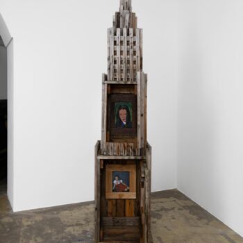 Sculpture titled "Grand Hôtel" by Francis Marshall, Original Artwork, Acrylic