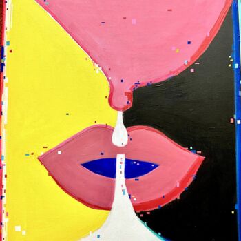 Painting titled "First drop of life" by Anita Bauer, Original Artwork, Acrylic