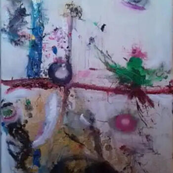 Peinture intitulée "Sunny Zoo (tableau…" par Lumina Wang, Œuvre d'art originale, Huile