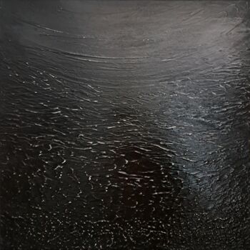 Painting titled "Abysse" by Vgart, Original Artwork, Acrylic Mounted on Wood Stretcher frame