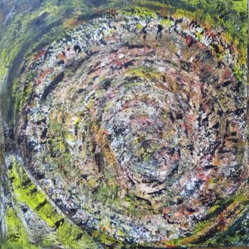 Painting titled "ASPIRATION TERRESTRE" by Yammes, Original Artwork, Acrylic