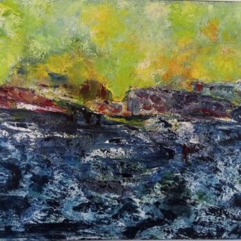 Painting titled "EXPRESSION VOLCANIQ…" by Yammes, Original Artwork, Acrylic