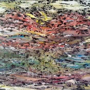 Painting titled "PLAINE VALLEE" by Yammes, Original Artwork, Acrylic