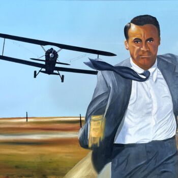 Painting titled "La mort aux trousses" by Jean-Jacques Venturini, Original Artwork, Oil