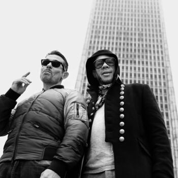 Photography titled "BRUNO & DIDIER, SMO…" by Sophie Bramly, Original Artwork, Paper