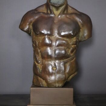 Sculpture titled "Torse Antique "cont…" by Jean Gabriel Mondié, Original Artwork, Bronze