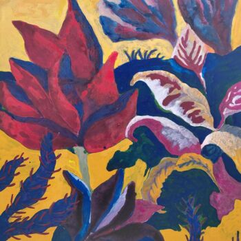 Painting titled "Balade en Arcadie" by Delphine Epron, Original Artwork, Acrylic