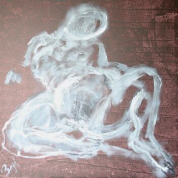Painting titled " femme alanguie - F…" by Benzi, Original Artwork, Oil
