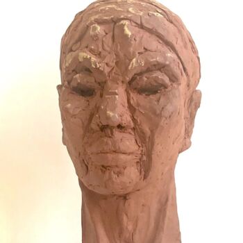 "la porteuse d'eau" başlıklı Heykel Dominique Ganiage tarafından, Orijinal sanat, Kil