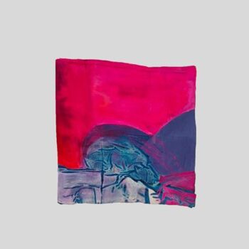 Textile Art titled "Cinema" by Charlotte Denamur, Original Artwork, Acrylic