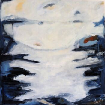 Painting titled "ROUTES ET REFLECTIO…" by Eleni Pappa Tsantilis, Original Artwork, Oil