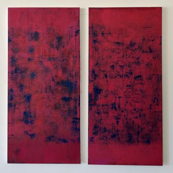 Painting titled "Sans titre" by Beatrice Géneau, Original Artwork, Fabric