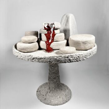 "Vase aux fromages" başlıklı Heykel Daria Krotova tarafından, Orijinal sanat, Emaye