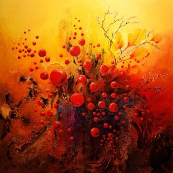 Painting titled "FANTAISIE" by Patrice Bru, Original Artwork, Acrylic