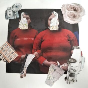 Collages titled "ADIEU PRINCE CHARMA…" by Lielie Sellier, Original Artwork, Cardboard
