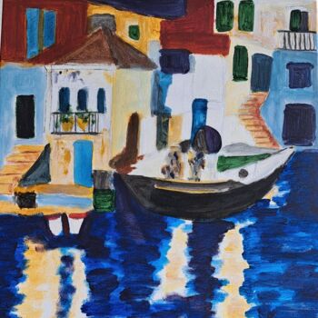 Peinture intitulée "Idée d'une île " par Jean Marc Bramy, Œuvre d'art originale, Acrylique