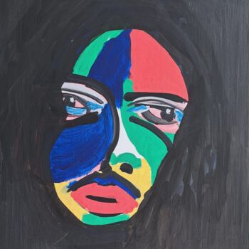 Painting titled "TROGNE N°5" by Jean Marc Bramy, Original Artwork, Acrylic