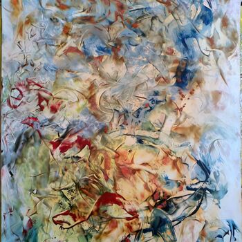 Painting titled "BESTIAIRE 2" by Zahia, Original Artwork, Wax