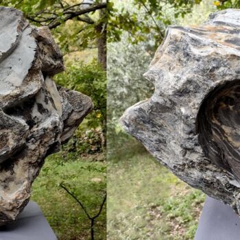 Sculpture intitulée "2022 . C16 Marbre d…" par Alain Despres, Œuvre d'art originale, Pierre
