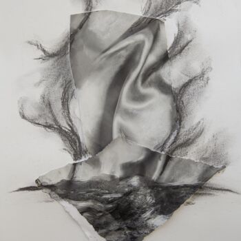 Drawing titled "Photofusain 7" by Claudia Vialaret, Original Artwork, Charcoal