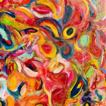Painting titled "CONSTELLATION Editi…" by Eva Marc'H, Original Artwork, Analog Print