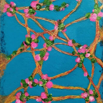 Painting titled "Spring" by Clauzan, Original Artwork, Acrylic