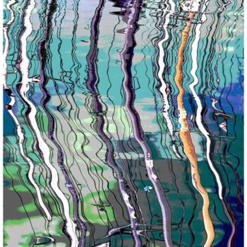 Peinture intitulée "Reflets marins Norm…" par Daniel Gautier, Œuvre d'art originale, Acrylique