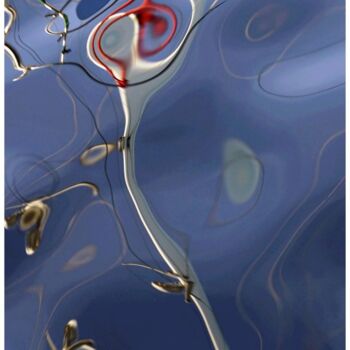 Photography titled "Reflets marins Norm…" by Daniel Gautier, Original Artwork, Aluminium