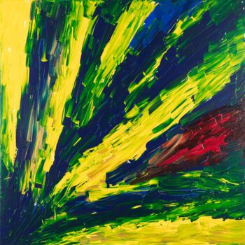 Painting titled "Shining Through" by Smita Mishra, Original Artwork, Acrylic