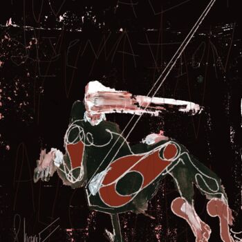 Drawing titled ""BACON IN THE OFFIC…" by Vicente Occhionero, Original Artwork, Ink