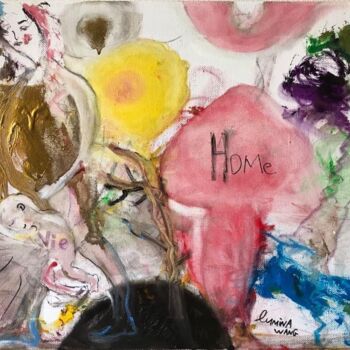 Painting titled "Un Pas d’un Géant /…" by Lumina Wang, Original Artwork, Oil