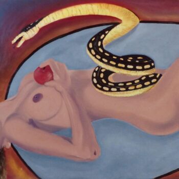 Painting titled " Eden" by Esdez, Original Artwork, Oil